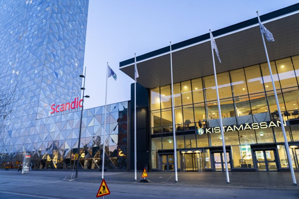 Photo of Hotel Scandic in Stockholm, Sweden, showcasing the modern and stylish architecture of the building
