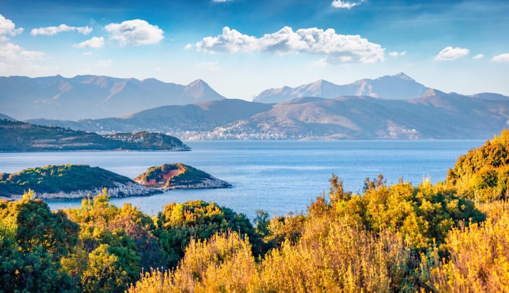 albania or corfu, views from saranda taken from corfu